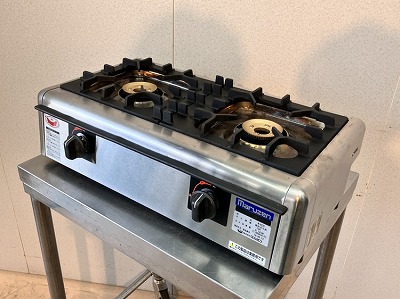 入荷しました!卓上2口ガスコンロです!