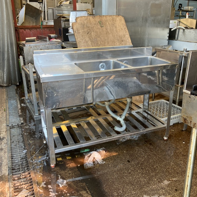 水切り２槽シンク 買取させていただきました！