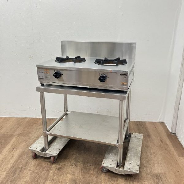 入荷しました!架台付き卓上2口ガスコンロです! – 無限堂厨房ネットショップ