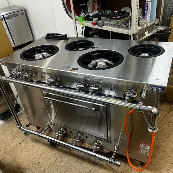 マルゼン 4口ガスレンジ MGRD-126D 2024年製 買取させていただきました！