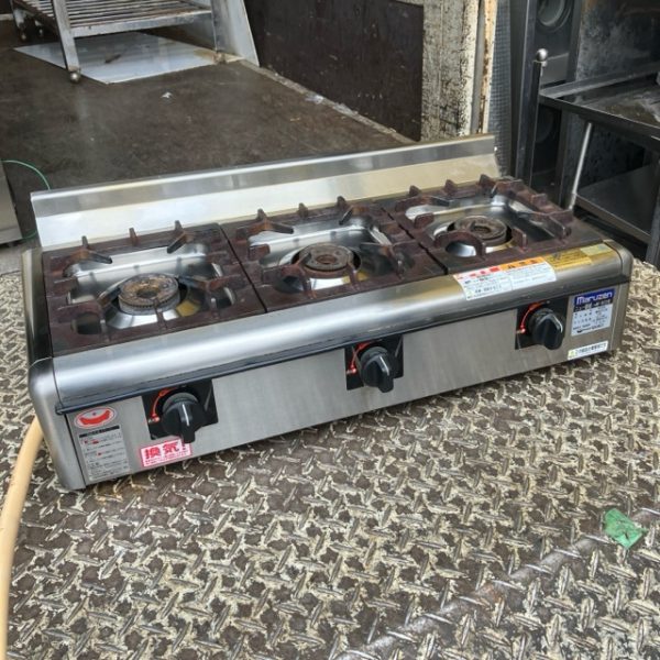 マルゼン 卓上3口ガスコンロ M-823E 2017年製 買取させていただきました！