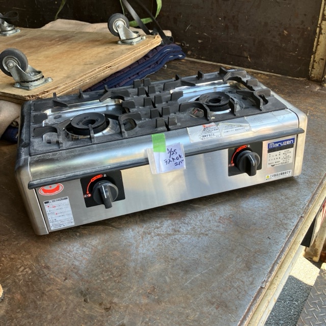 卓上2口コンロ　マルゼン　M-822E　2024年製 買取させていただきました！